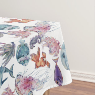 水中水色合成シリーズデザイン2 テーブルクロス