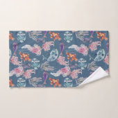 水中水色合成シリーズデザイン2 バスタオルセット (ハンドタオル)