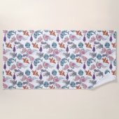 水中水色合成シリーズデザイン2 ビーチタオル (正面)