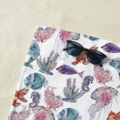 水中水色合成シリーズデザイン2 ビーチタオル (インサイチュ)