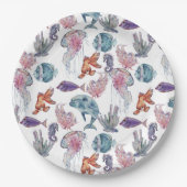 水中水色合成シリーズデザイン2 ペーパープレート (正面)