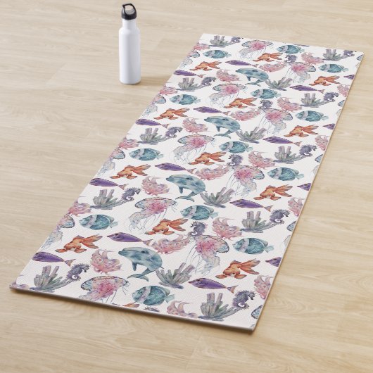 水中水色合成シリーズデザイン2 ヨガマット (インサイチュ)