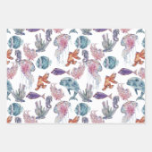 水中水色合成シリーズデザイン2 ラッピングペーパーシート (正面3)