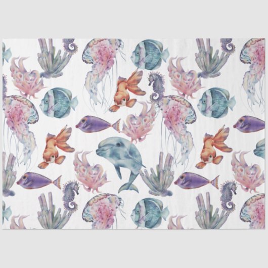 水中水色合成シリーズデザイン2 薄葉紙 (正面)