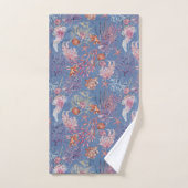 水中水色合成シリーズデザイン3 バスタオルセット (ハンドタオル)