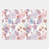 水中水色合成シリーズデザイン3 ラッピングペーパーシート (正面)