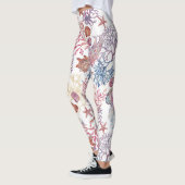 水中水色合成シリーズデザイン3 レギンス (左)