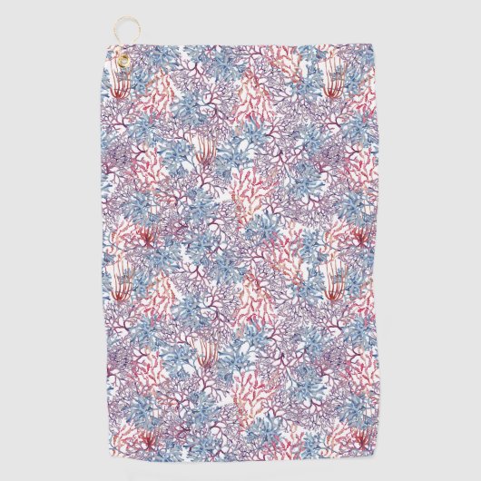 水中水色合成シリーズデザイン5 ゴルフタオル (正面)