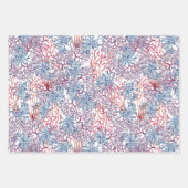 水中水色合成シリーズデザイン5 ラッピングペーパーシート (正面)