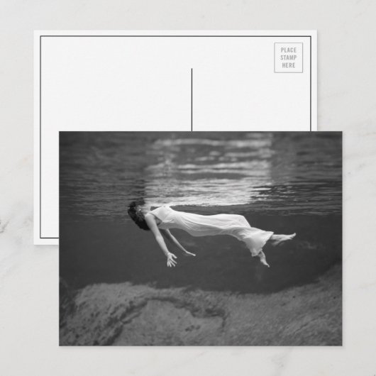 水中浮動， 1947 ポストカード (正面/裏面)