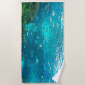 水中海の写真撮影 ビーチタオル (正面)