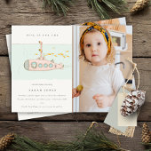 水中海底写真任意の年齢誕生日招待状 サンキューカード