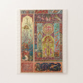 水中海洋生物アールヌーボー水族館 ジグソーパズル (縦)