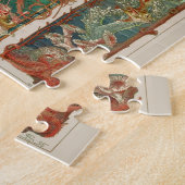 水中海洋生物、アールヌーボー海馬ヒトデ ジグソーパズル (側面)