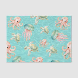 水中海洋生物 薄葉紙