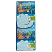 水中海獣ウミガメ海藻  ワインギフトバッグ (裏面)