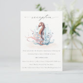 水中海藻ウェディングレセプション エンクロージャーカード (スタンド正面)