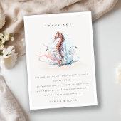 水中海藻サンゴ赤ちゃんシャワー サンキューカード