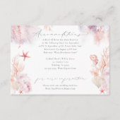 水中海藻結婚の宿泊施設 エンクロージャーカード (正面)