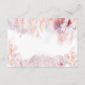 水中海藻結婚の宿泊施設 エンクロージャーカード (裏面)