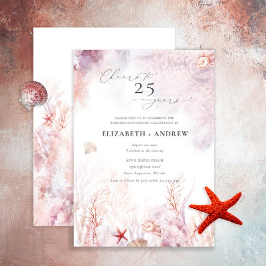 水中海藻 | 貝殻の記念日 招待状
