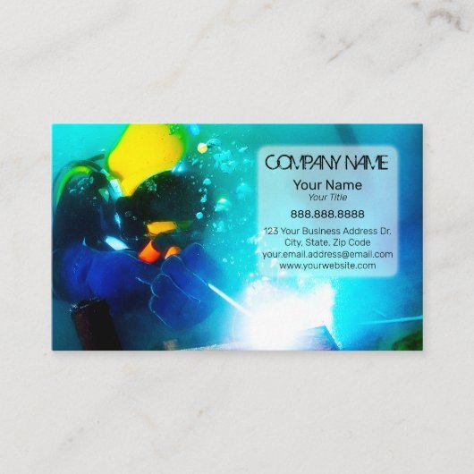 水中溶接名刺 名刺 (正面)