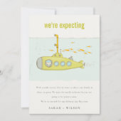 水中潜水艦ベビー発表の予定 サンキューカード (正面)