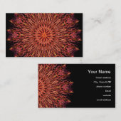 水中火災万華鏡のように千変万化するパターン 名刺 (正面/裏面)