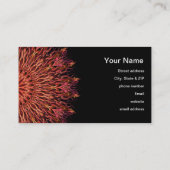 水中火災万華鏡のように千変万化するパターン 名刺 (裏面)