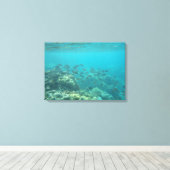 水中熱帯魚のシーンキャンバス キャンバスプリント (インサイチュ (ウッドフロア))