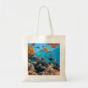 水中熱帯魚のシーン トートバッグ
