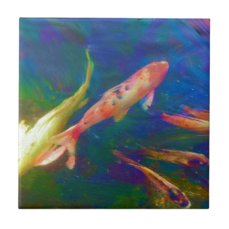 水中熱帯魚の芸術 タイル
