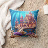 水中王国の城 クッション (ブランケット)