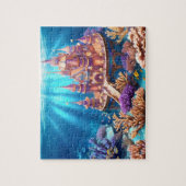 水中王国の城 ジグソーパズル (縦)