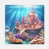 水中王国の城 マグネット (正面)