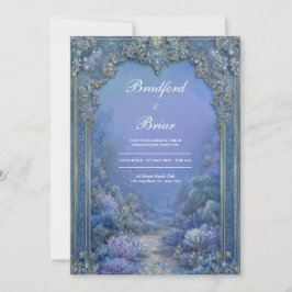 水中王室のファンタジー結婚式招待状 招待状