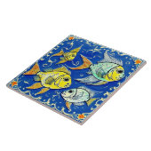 水中生伝統的活陶芸no 2 タイル (側面)