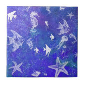 水中生命セラミックタイル素晴らしい世界 タイル (正面)