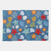 水中生命パターン キッチンタオル (横)