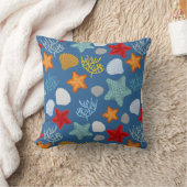 水中生命パターン クッション (ブランケット)
