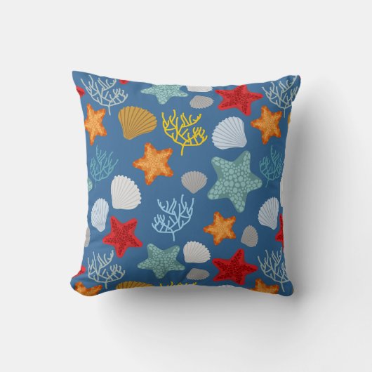 水中生命パターン クッション (正面)