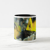 水中生命; 魚:  組のFourspot ツートーンマグカップ (中央)