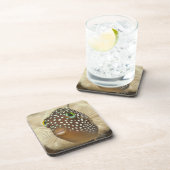 水中生命; 魚:  aのクローズアップのポートレート コースター (右側)