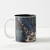 水中生命: Hawksbillのウミガメ2 ツートーンマグカップ (左)