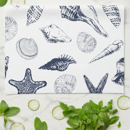 水中生物 キッチンタオル (折り畳み)