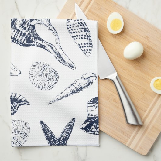 水中生物 キッチンタオル (四つ折り)