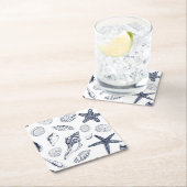 水中生物 スクエアペーパーコースター (インサイチュ)