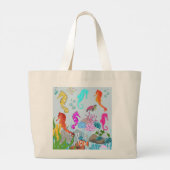 水中疑問に思潮上船 ラージトートバッグ (裏面)