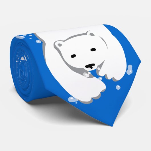 水中白くま ネクタイ (ロール)