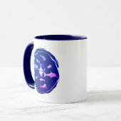 水中瞑想 |サメと泳ぐ マグカップ (正面左)